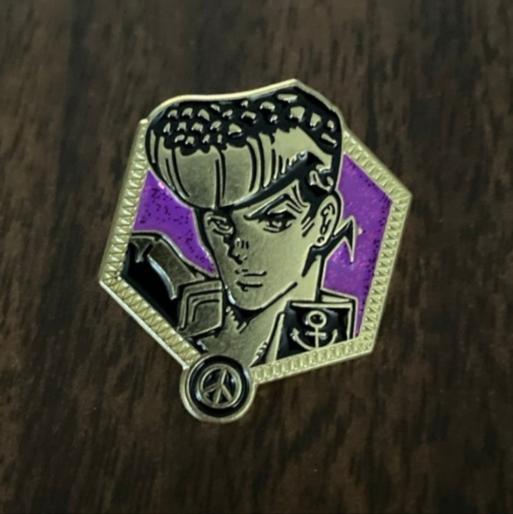 Purple and Gold Enamel Pin JoJo's Bizarre Adventure Anime Manga Pins